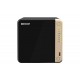 QNAP TS-464 NAS CeleronN5095 8 GB DDR4 32 TB Negro, Oro - TS-464-8G_4X8TB